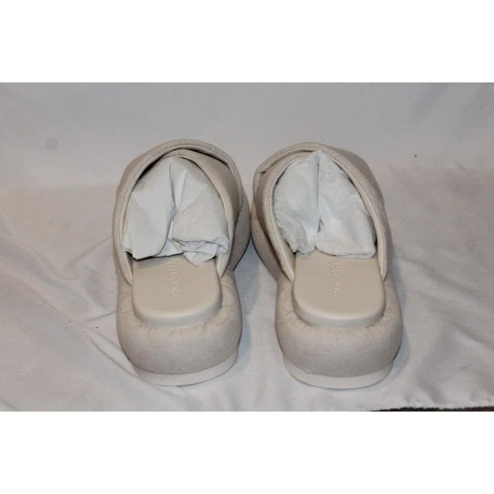 Coach Women's‎ Penelope Signature C Platform Sandals Chalk NIB $195